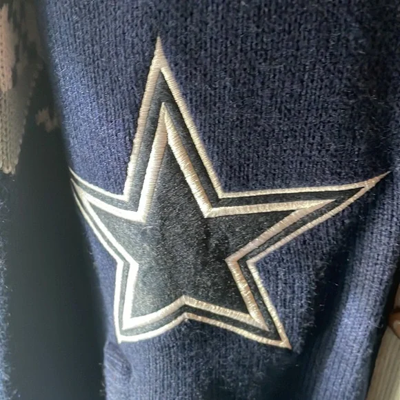 Official NFLDallas Cowboys vintage cardigan embroidered and embellished NEW
